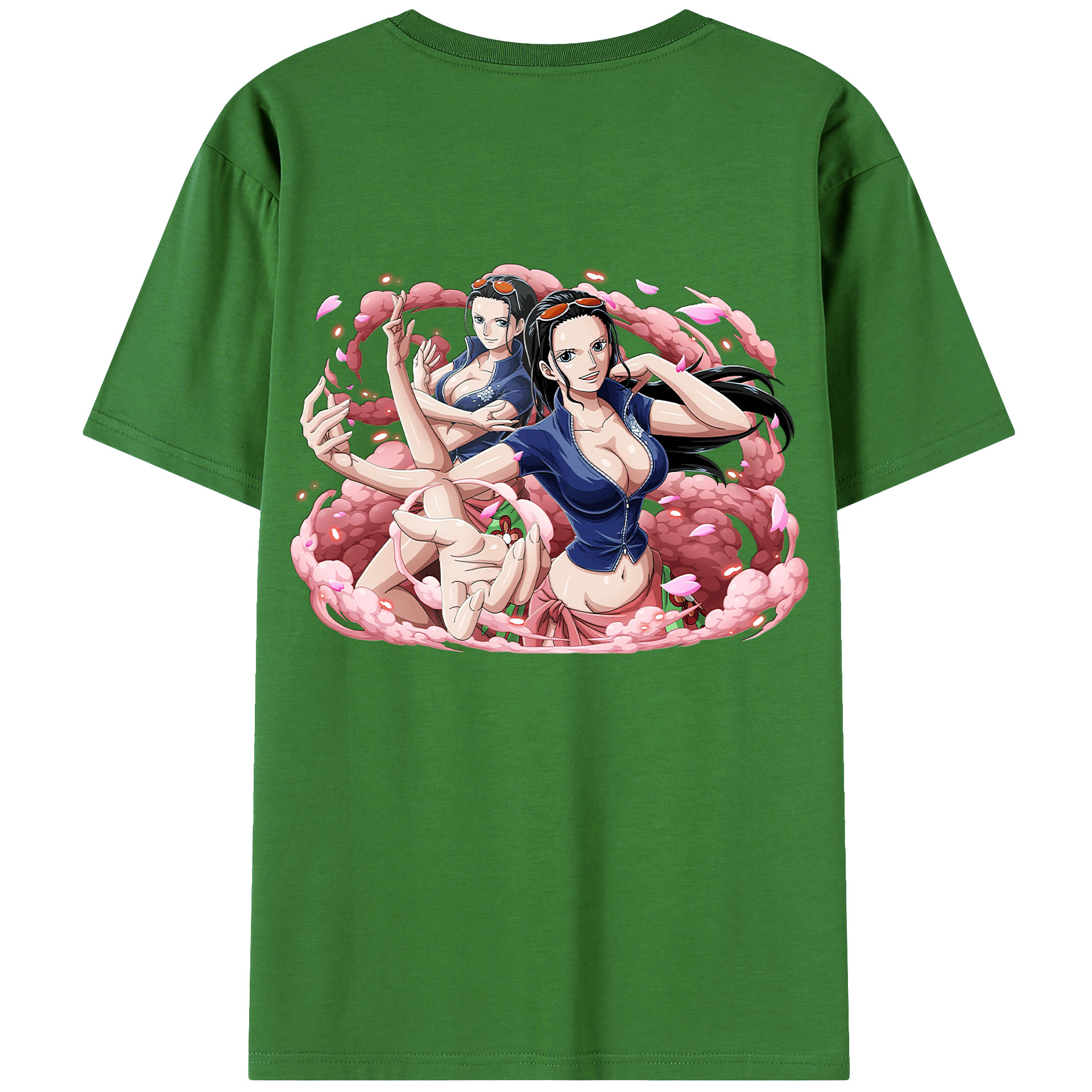 ワンピース ニコ・ロビン ONE PIECE Nico Robin レディース半袖Tシャツ(バックプリント)